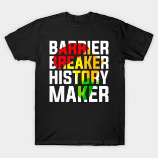 Barrier Breaker History Maker Africa Men Black History Month 2024 T-Shirt